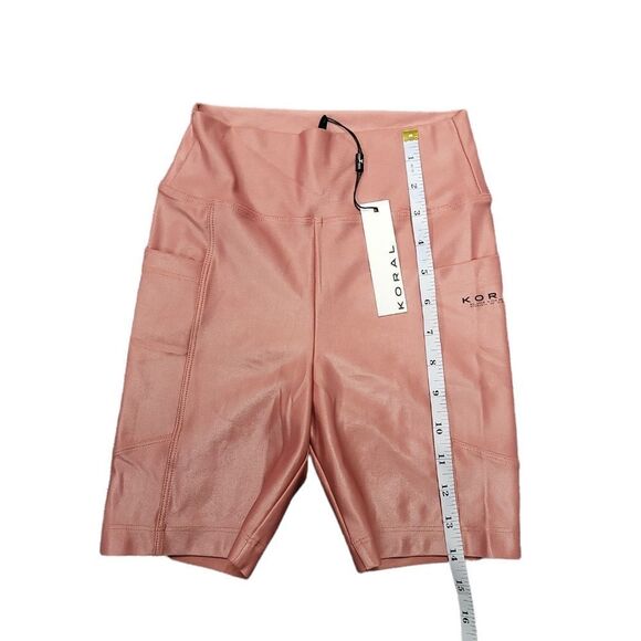KORAL TEMPO Infinity High Rise Bike Shorts - Dusty Rose - Picture 6 of 9